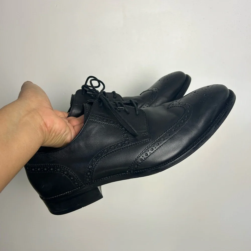 Cole Haan‎ Oxfords Formal Mens Shoes Black Size 10W Comfortable Laces